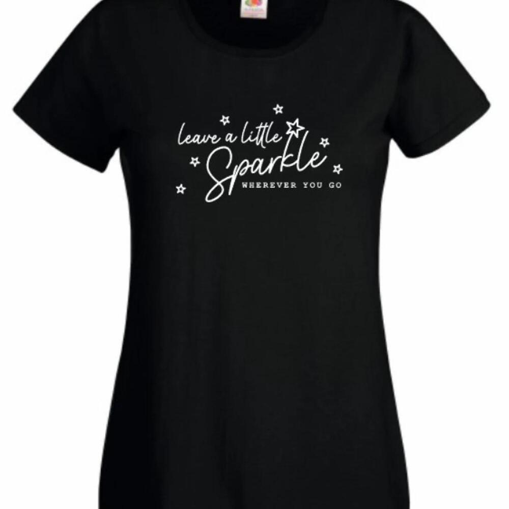 Leave A Little Sparkle Shirt Cute Quote Tee